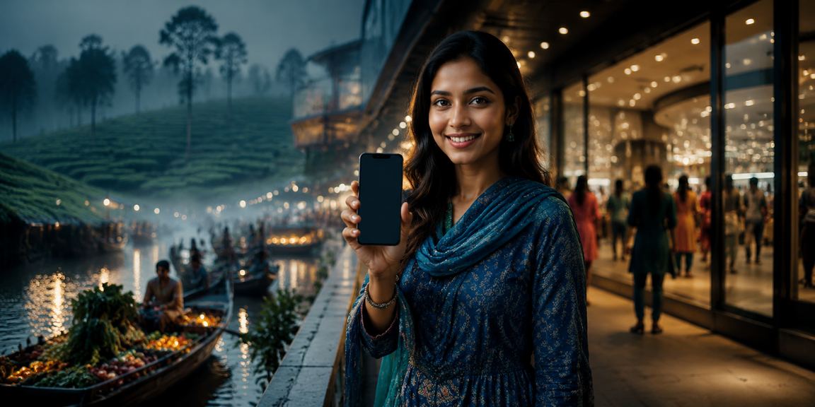 বরিশালের চা বাগান এলাকায় মোবাইলে ডিপোজিট করছেন ব্যবহারকারী